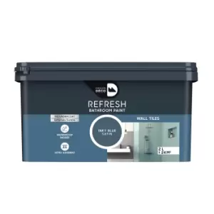 Image of Maison Deco Refresh Bathroom Wall Tile Paint Inky Blue - 2L