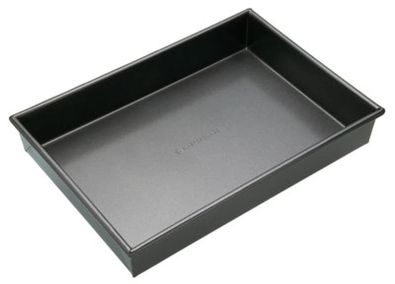 Image of Masterclass Set of 2 Non-Stick 35cm x 24cm Rectangular Deep Pans Multi