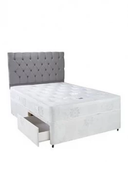 Image of Airsprung New Astbury Ortho Divan With Storage Options - White