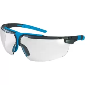 image of uvex 9190.275 i-3 Safety Spectacles - Anthracite/Blue Frames - Cle...