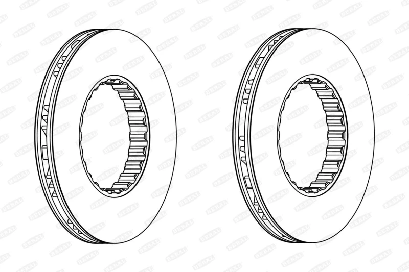 Image of Brake disc BERAL BCR259A
