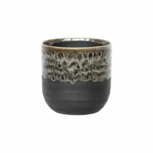 Ivyline Olivine Reactive Glaze Planter - H21Cm X D21Cm