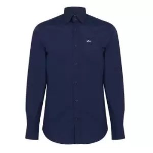 image of Paul And Shark Poplin Shirt - Blue