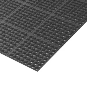 image of 549S3864OB Safety Stance Wet Areas Modular Matting, Black/Orange 97cm x 163cm