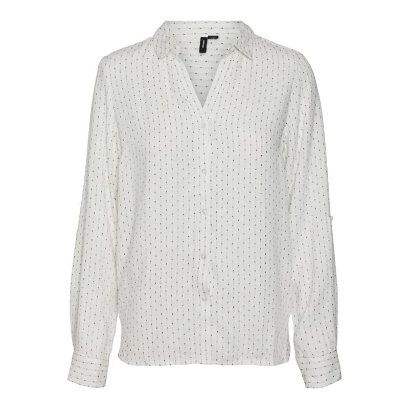 Image of Vero Moda Womens long sleeve blouse Vero Moda Goris Beige Female XL