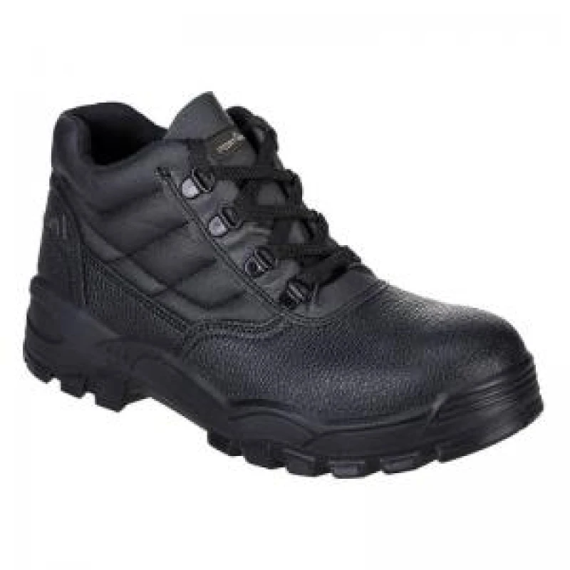 Image of Portwest Steelite S1P Protector Safety Boots FW10BKR38 Colour: Black