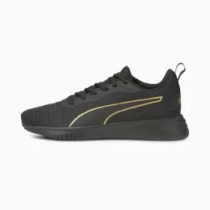 image of PUMA Flyer Flex Womens Running Shoes, Black/Gold Size 3 Shoes