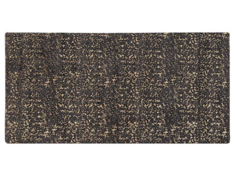 Image of Beliani Rug Esel Gold 80 X 150 Cm Viscose