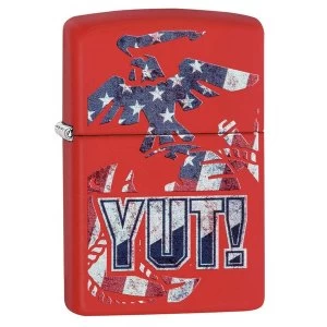 image of Zippo US Marines YUT Red Regular Windproof Lighter