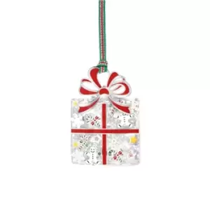 image of Newbridge Silverware Christmas Gift Box Tree Decoration