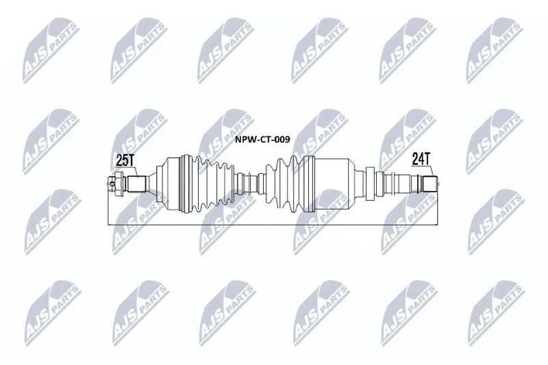 Image of NTY NPW-CT-009 Drive shaft Front Axle Right Drive Shaft (13)