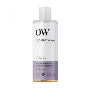 image of Organic Works Lavender Shower Gel 300ml