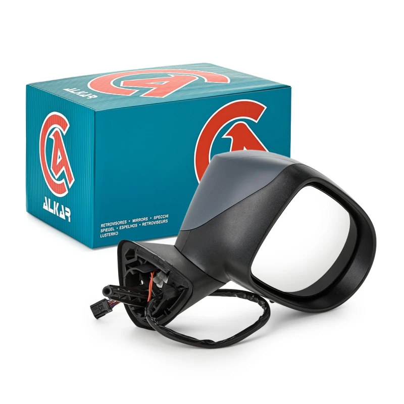 Image of ALKAR 6150180 Wing mirror Right, Electric, Convex, primed Outside Mirror (50)