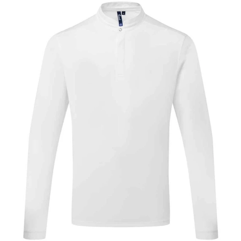 Image of Premier Premier Men Essential Coolchecker Long-Sleeved Chef Shirt in White Size: Medium White M Male 5063703139816