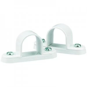 Image of Wickes Conduit Spacer Bar Saddle - White 20mm Pack of 5