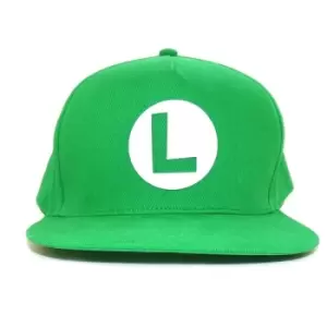 image of Nintendo Super Mario - Badge Luigi (Snapback Cap) One Size