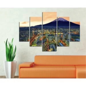 image of ST007 Multicolor Decorative MDF Painting (5 Pieces)