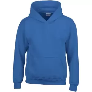 Image of Gildan Heavy Blend Childrens Unisex Hooded Sweatshirt Top / Hoodie (L) (Royal)