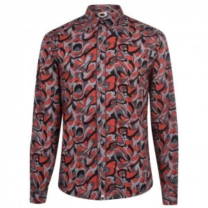 image of Pretty Green Experienced Shirt - Multi Orange