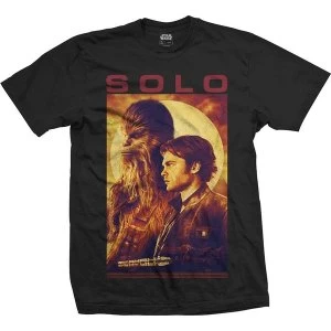 Image of Star Wars - Solo Profile Unisex Large T-Shirt - Black