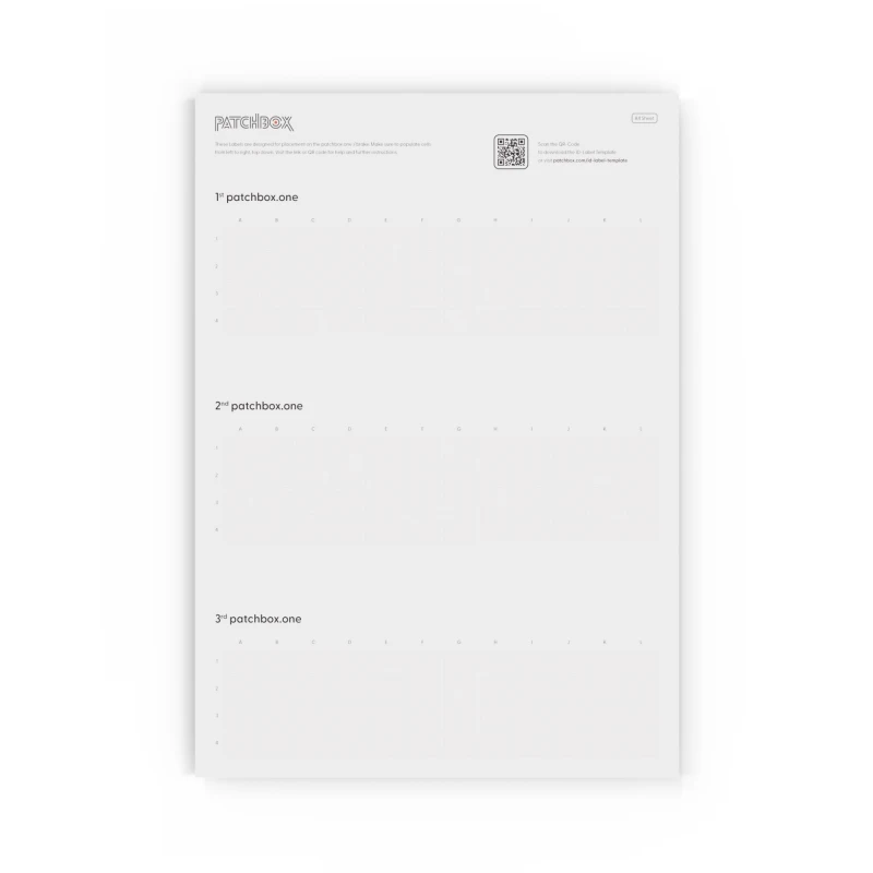 Image of PATCHBOX PONEIDLABEL patch panel accessory