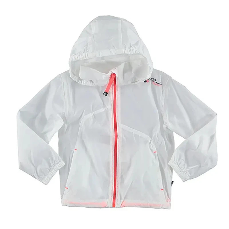 Image of Girls' windbreaker Peak Mountain Blanc Female 6 ans