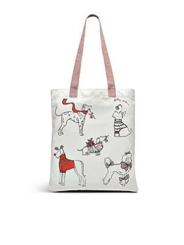 Radley Off On A Snowy Adventure Medium Tote Bag - Chalk