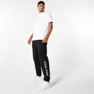 Image of Jack Wills Wills Logo Joggers - Black