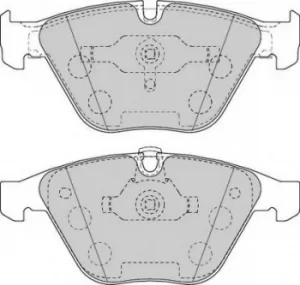 Image of Ferodo FDB1628 Brake Pad Set Front Axle Premier Car