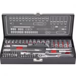 Image of TOOLCRAFT Bit set Metric 1/4 (6.3 mm) 45 Piece 826386
