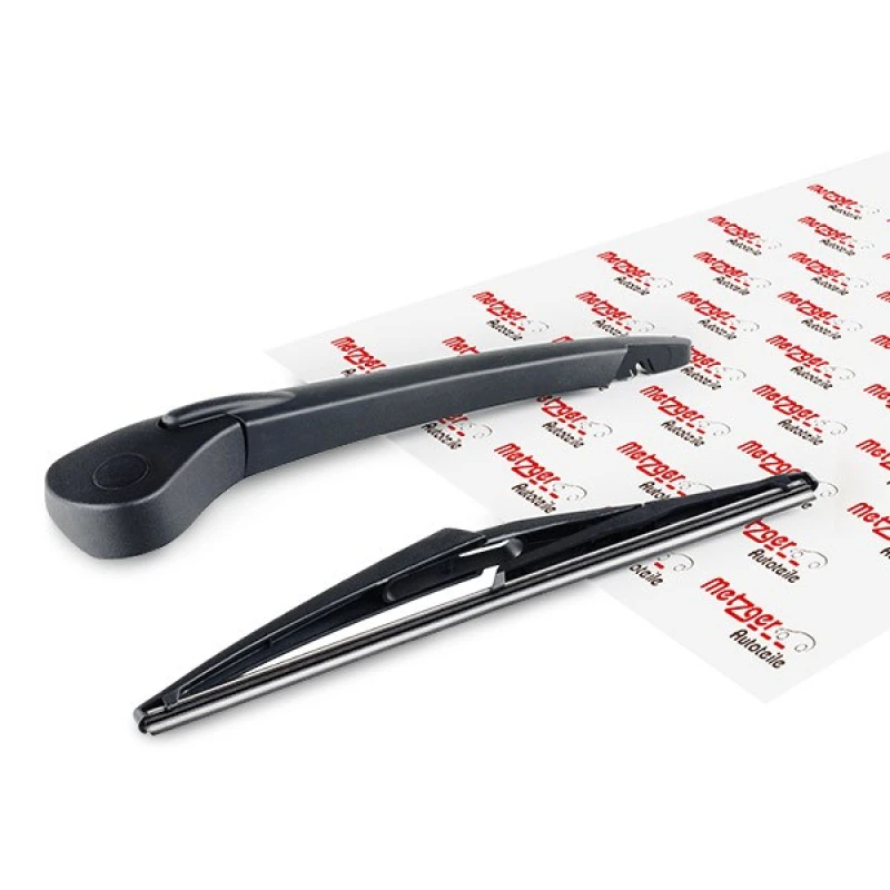 Image of METZGER 2190291 Wiper Arm with wiper blade, Rear, with cap Wiper Arm,windscreen washer (301)