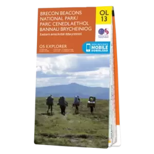 image of Map of Map of Brecon Beacons National Park (Eastern Area)