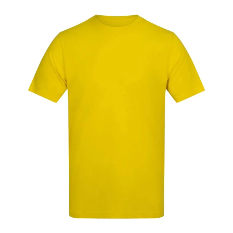 Image of AWDis Mens Cotton T-Shirt in Yellow Size: Small Yellow Male S