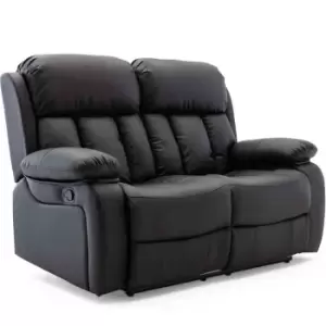 Image of Chester 2 Seater Manual Sofa - Black