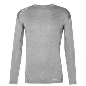 image of Sondico Base Core Long Sleeve Base Layer Mens - Grey Marl