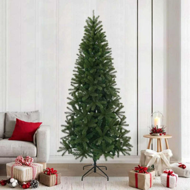 Image of Vidaxl Artificial Christmas Tree Green 240 Cm Pvc, Pe And Steel