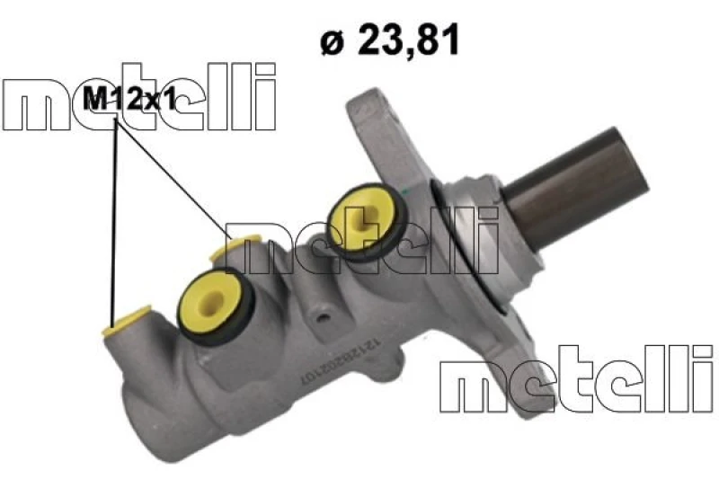 Image of METELLI Brake master cylinder METELLI 05-1212