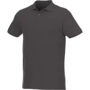Image of Elevate Mens Beryl Short Sleeve Organic Polo Shirt (L) (Storm Grey)