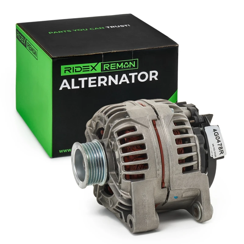Image of RIDEX REMAN 4G0478R Generator Alternator Charging Current: 120A, Voltage: 14V, with integrated regulator Alternator (4)