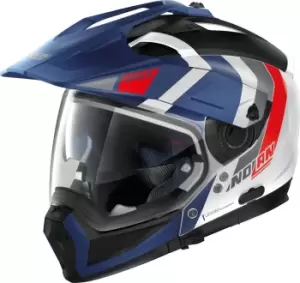 Image of Nolan N70-2 X Decurio N-Com Helmet, white-red-blue, Size 2XL, white-red-blue, Size 2XL