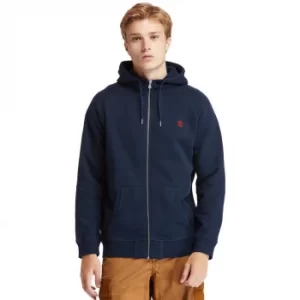 Image of Timberland Exeter River Zip Hoodie For Men In Navy, Size L