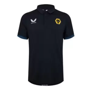 Castore Wolves Travel Polo Mens - Black