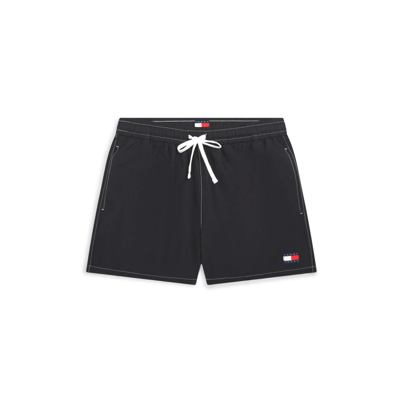 Image of Tommy Hilfiger TJ Medium Drawstring Swimshort Black male M