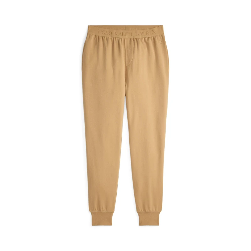 Image of Polo Ralph Lauren Mens Tonal Taped Closed Hem Jersey Joggers Classic Camel male XL