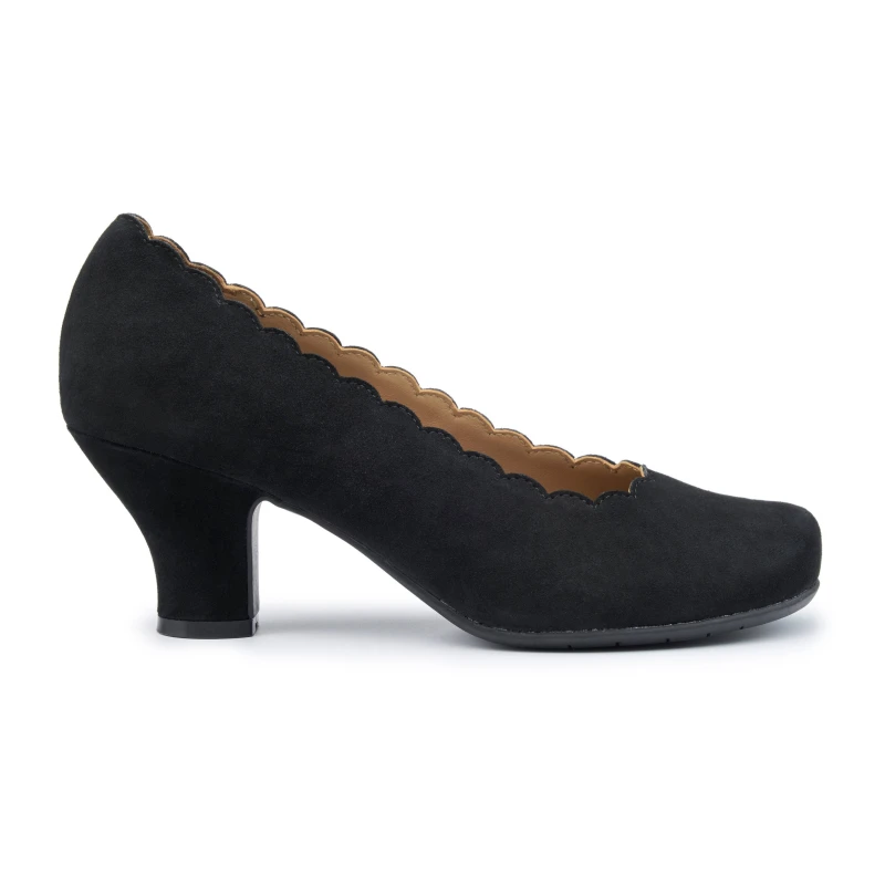 Image of Hotter Womens 'Jive' Court Shoes in Black Size: 5 Black Female 5