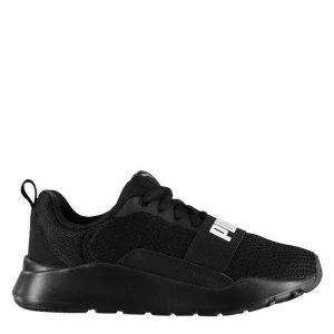 image of Puma Wired Child Boys Trainers - Black