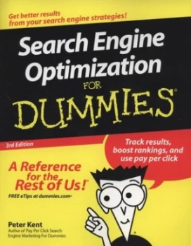 Image of Search Engine Optimization for Dummies by Peter Kent Paperback
