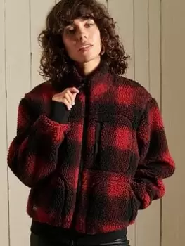 Image of Superdry Sherpa Bomber Jacket - Multi, Size 10, Women