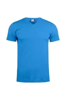 Image of Basic Knitted V Neck T-Shirt