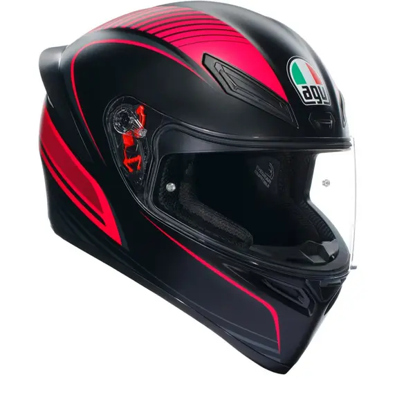 Image of AGV K1 S E2206 Warmup Black Pink 026 Full Face Helmet 2XL